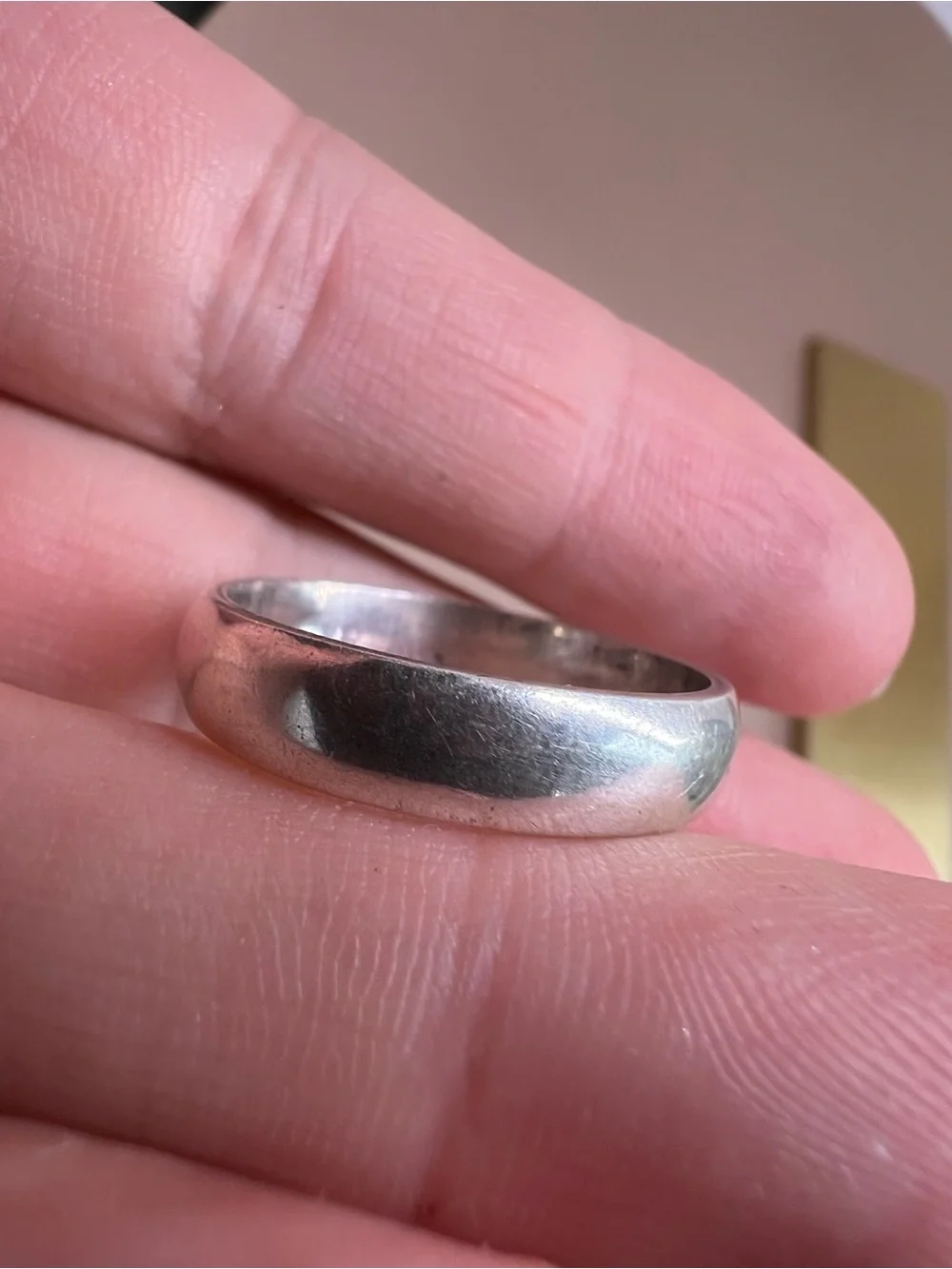 Classic Sterling Silver Men’s Dome Band Ring